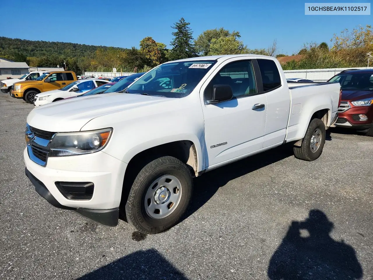 CHEVROLET COLORADO 2019, VIN 1GCHSBEA9K1102517