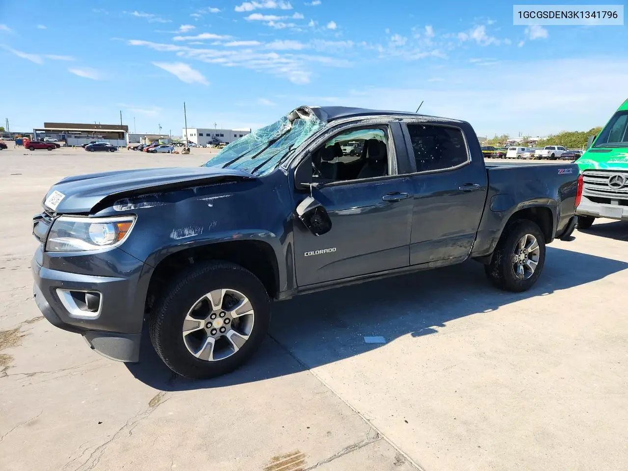 CHEVROLET COLORADO 2019, VIN 1GCGSDEN3K1341796