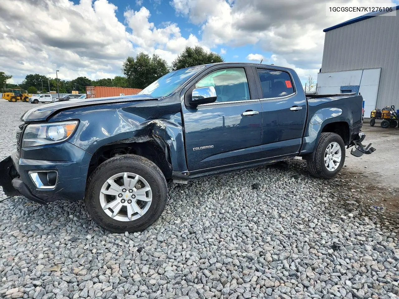 CHEVROLET COLORADO 2019, VIN 1GCGSCEN7K1276106