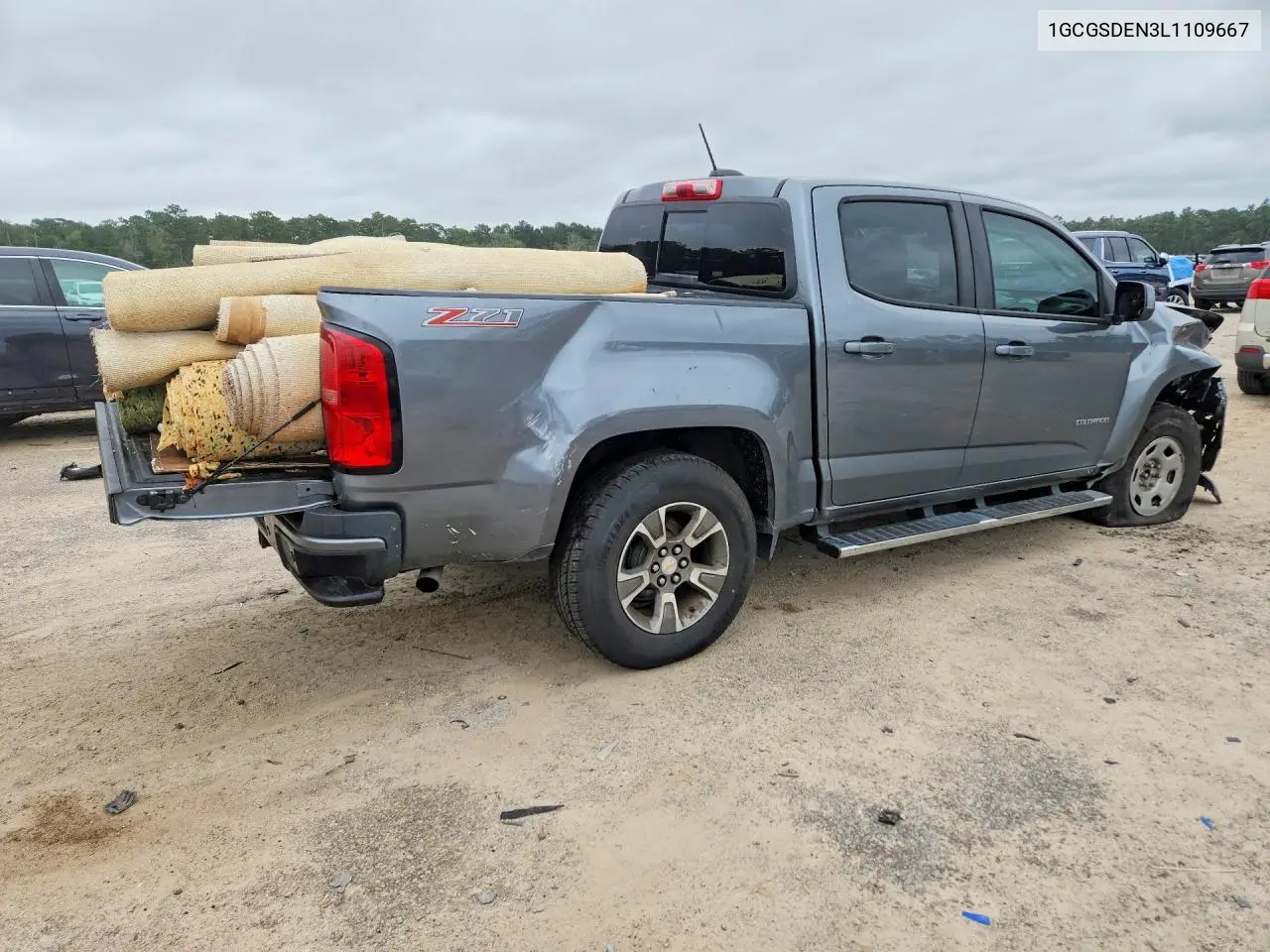 2020 CHEVROLET COLORADO VIN 1GCGSDEN3L1109667 — фото 3