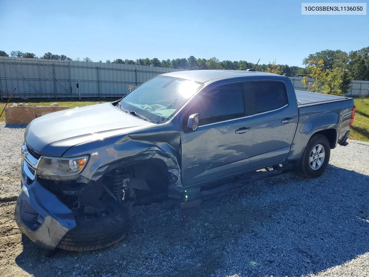 CHEVROLET COLORADO 2020, VIN 1GCGSBEN3L1136050