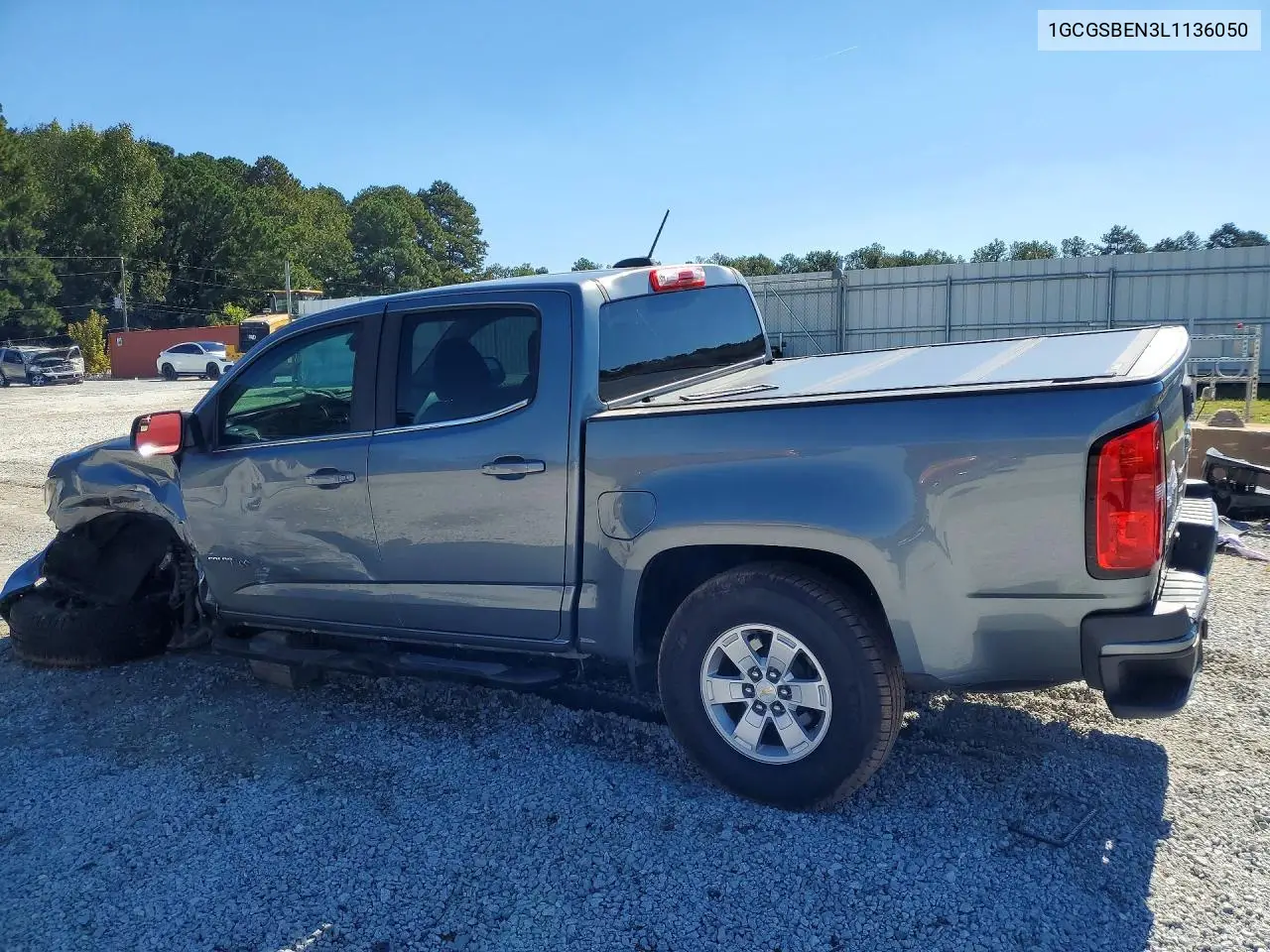 2020 CHEVROLET COLORADO VIN 1GCGSBEN3L1136050 — фото 2