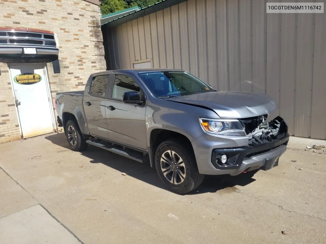 CHEVROLET COLORADO 2021, VIN 1GCGTDEN6M1116742