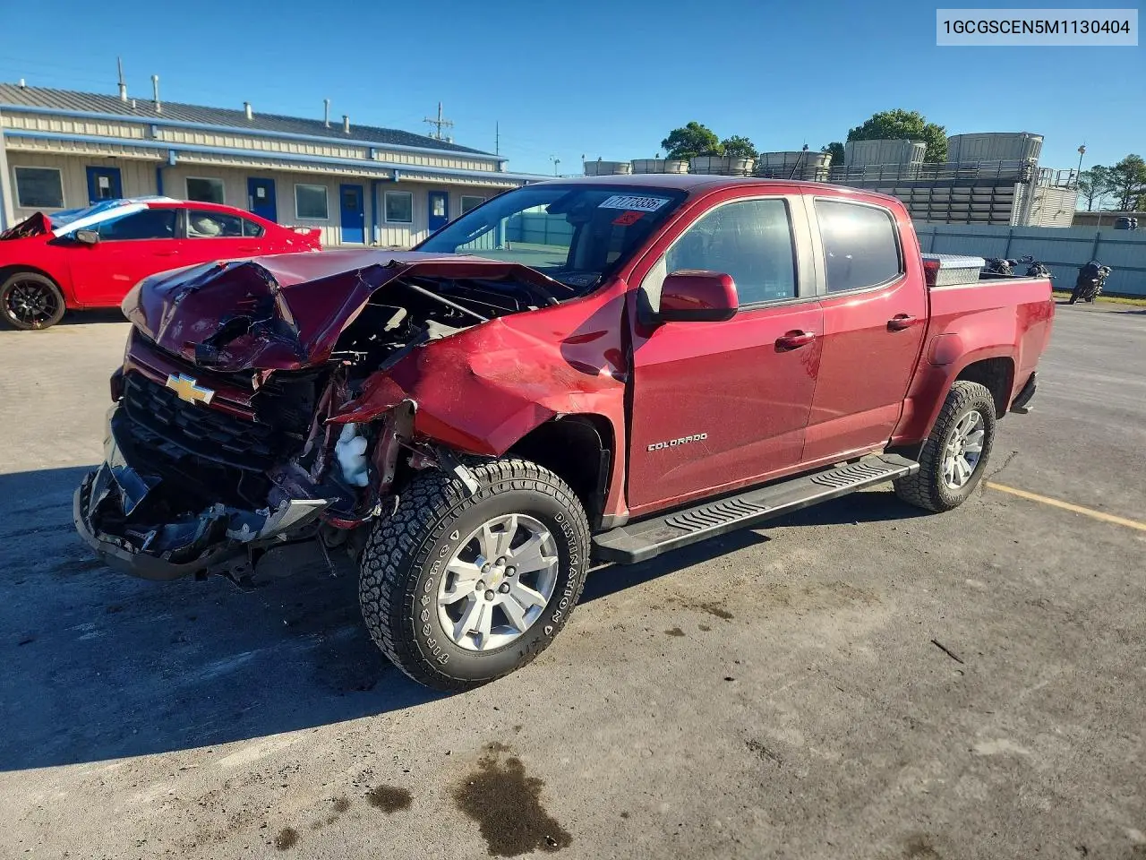 CHEVROLET COLORADO 2021, VIN 1GCGSCEN5M1130404