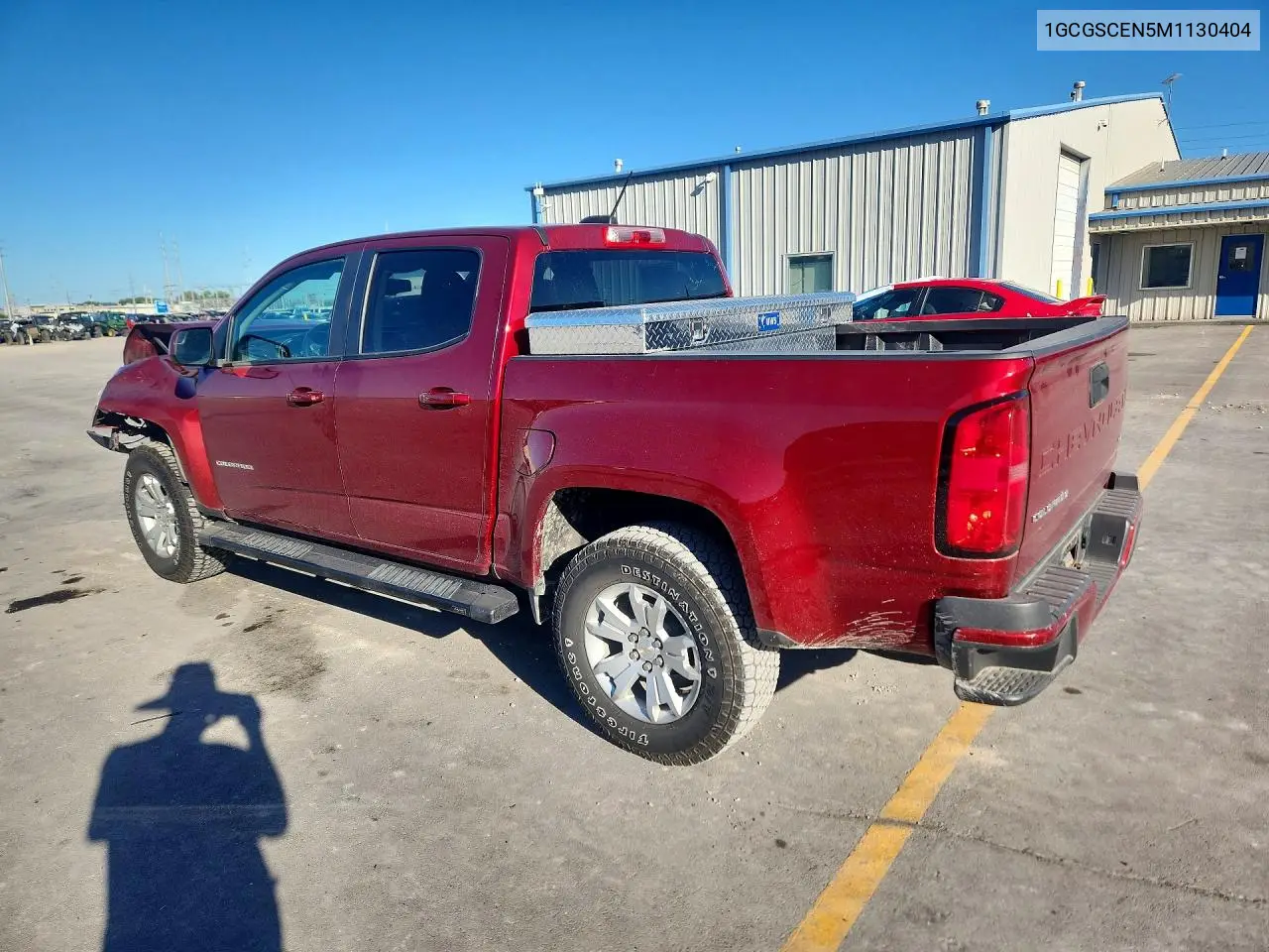 2021 CHEVROLET COLORADO VIN 1GCGSCEN5M1130404 — фото 2