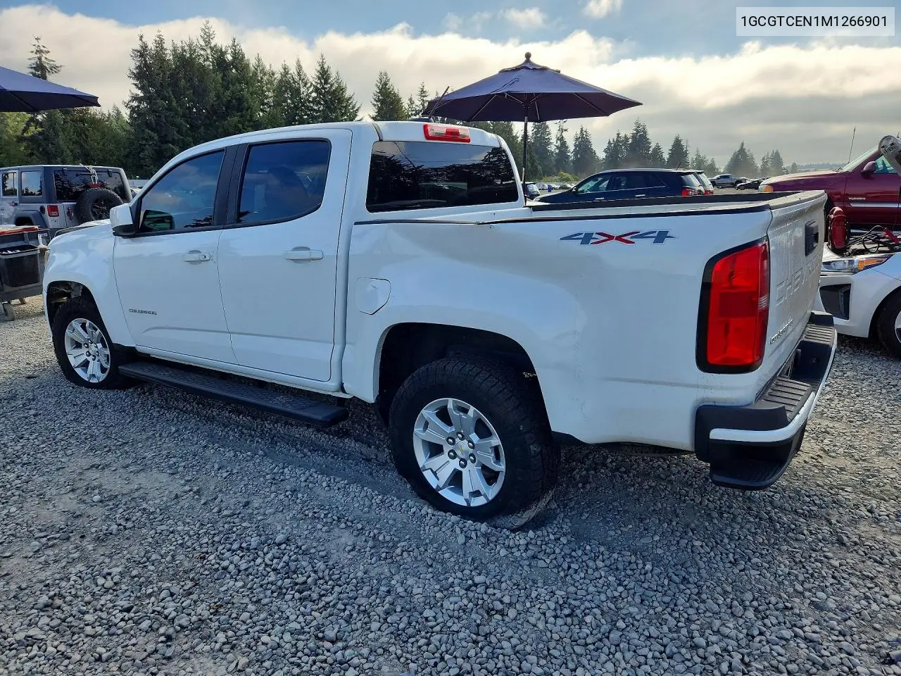 2021 CHEVROLET COLORADO VIN 1GCGTCEN1M1266901 — фото 2