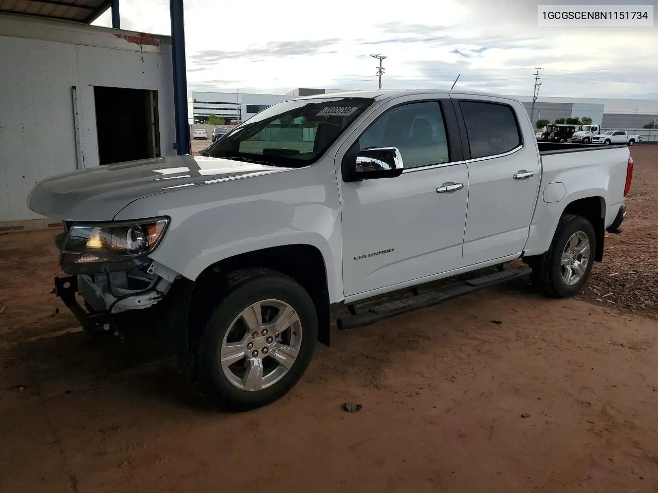 CHEVROLET COLORADO 2022, VIN 1GCGSCEN8N1151734