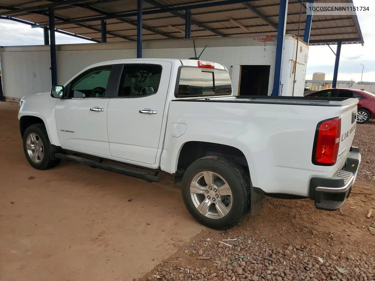 2022 CHEVROLET COLORADO VIN 1GCGSCEN8N1151734 — фото 2