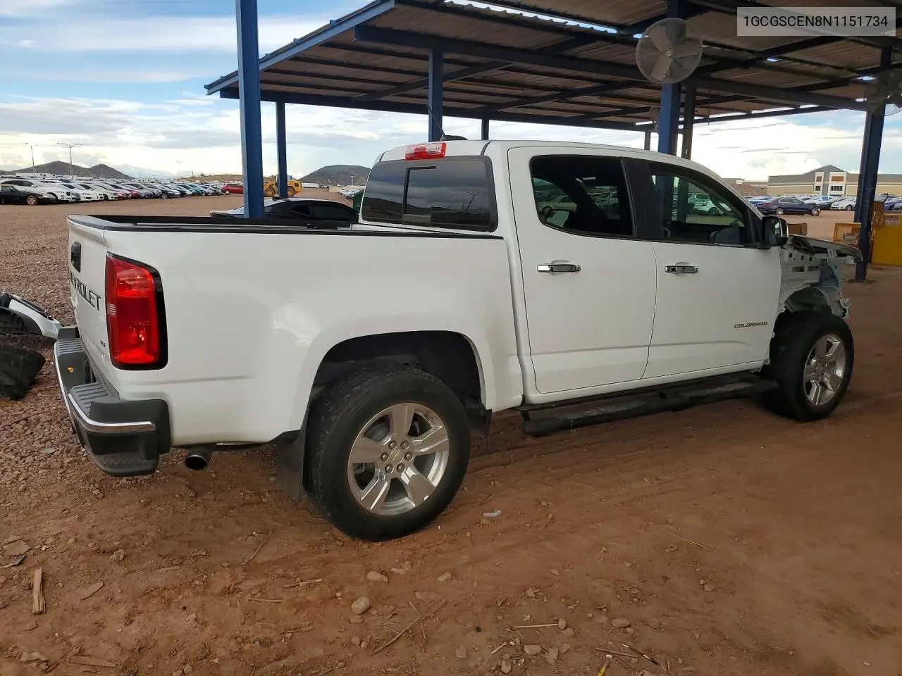 2022 CHEVROLET COLORADO VIN 1GCGSCEN8N1151734 — фото 3