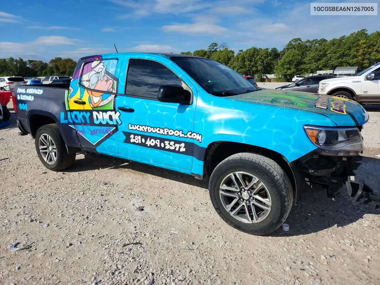2022 CHEVROLET COLORADO VIN 1GCGSBEA6N1267005 — фото 4