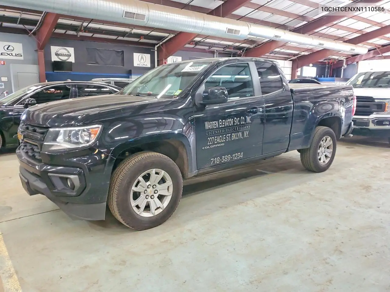 CHEVROLET COLORADO 2022, VIN 1GCHTCENXN1110586