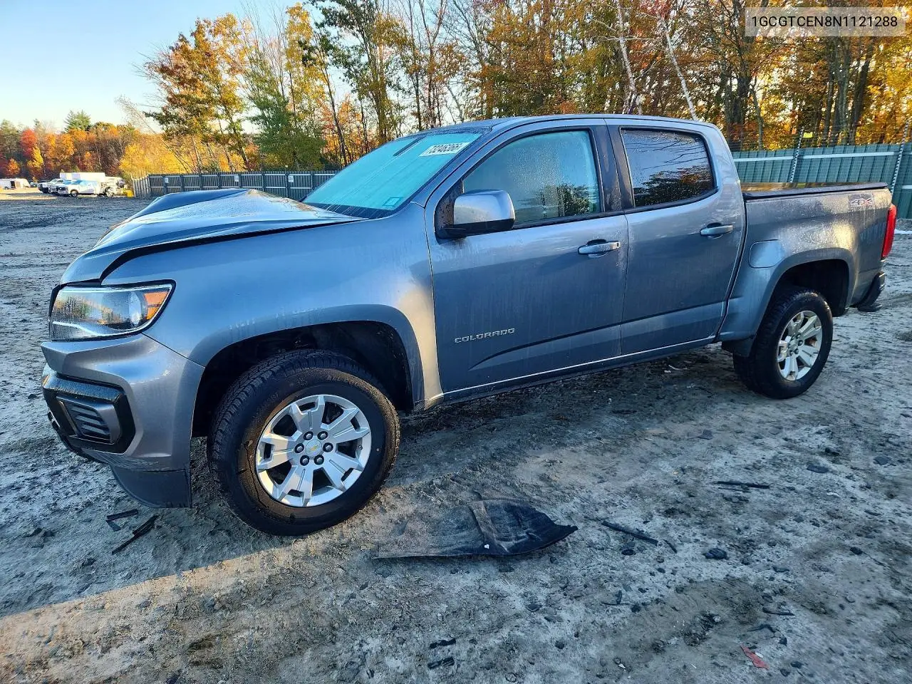 CHEVROLET COLORADO 2022, VIN 1GCGTCEN8N1121288