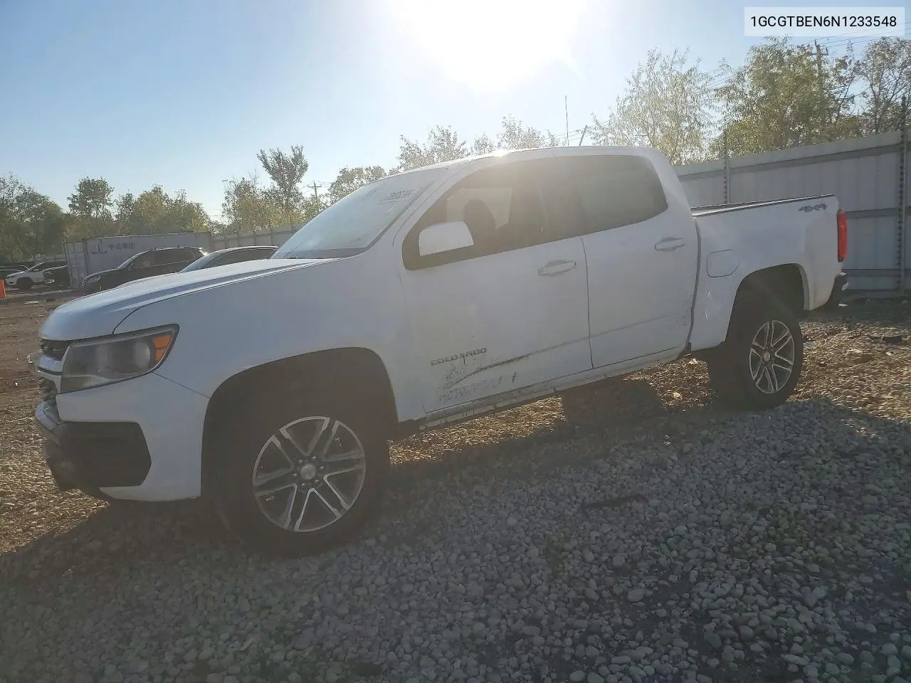 CHEVROLET COLORADO 2022, VIN 1GCGTBEN6N1233548