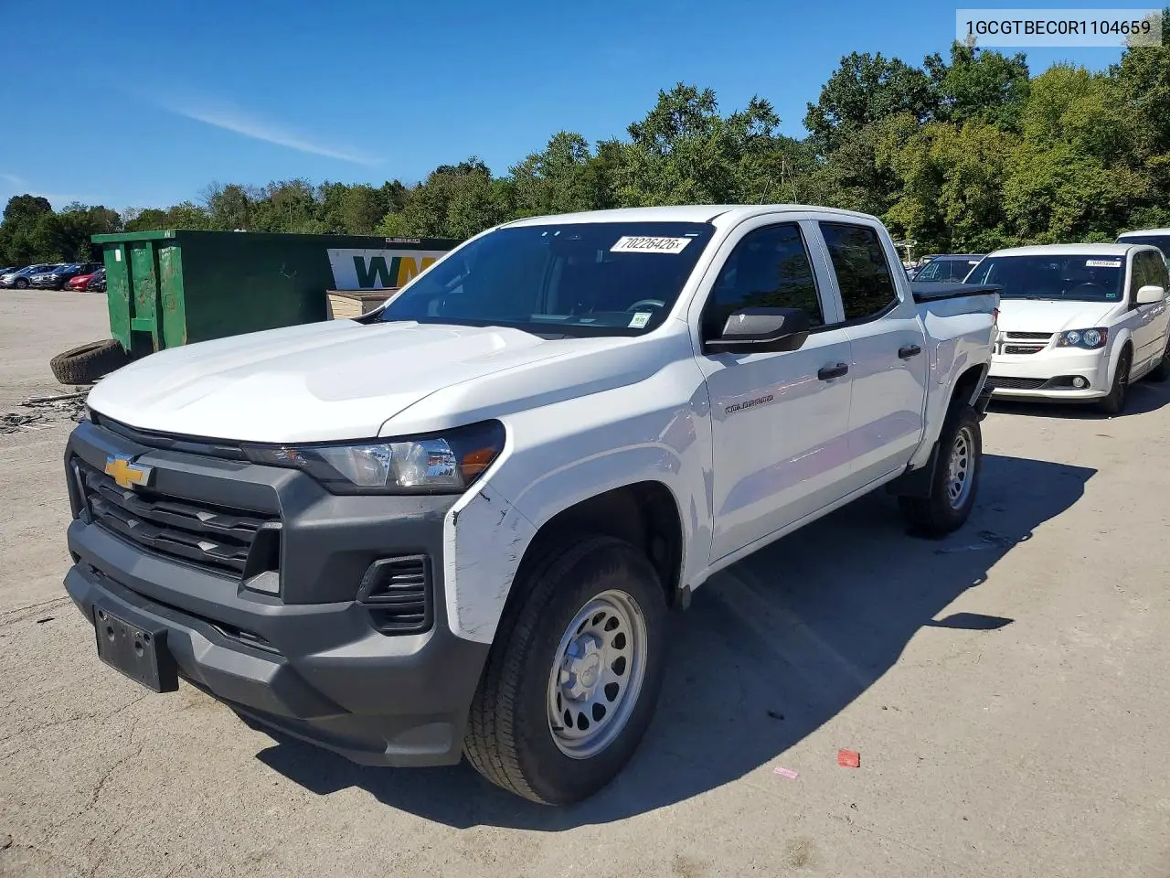 CHEVROLET COLORADO 2024, VIN 1GCGTBEC0R1104659
