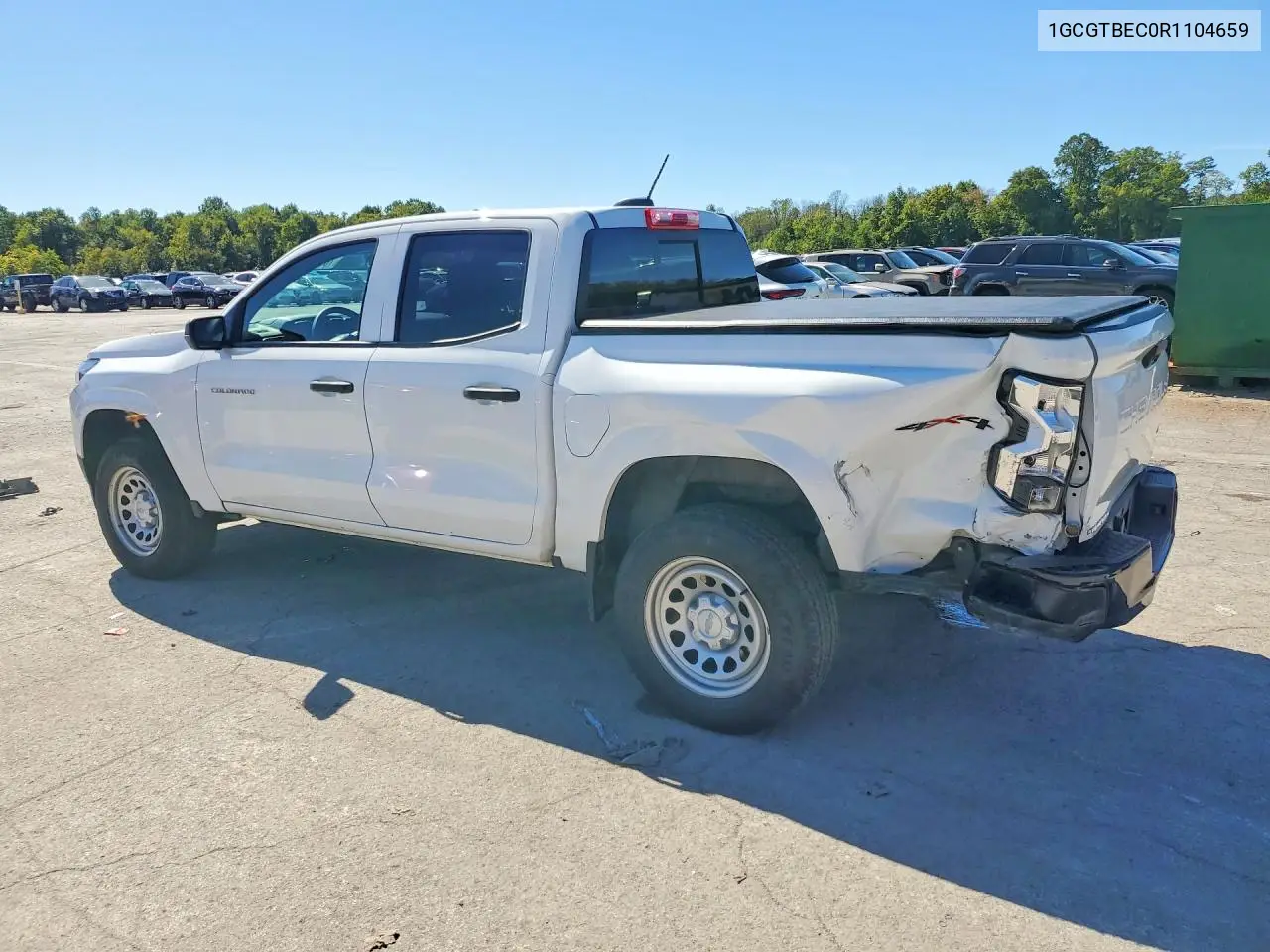 2024 CHEVROLET COLORADO VIN 1GCGTBEC0R1104659 — фото 2