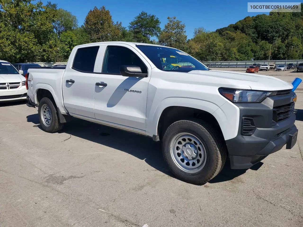 2024 CHEVROLET COLORADO VIN 1GCGTBEC0R1104659 — фото 4