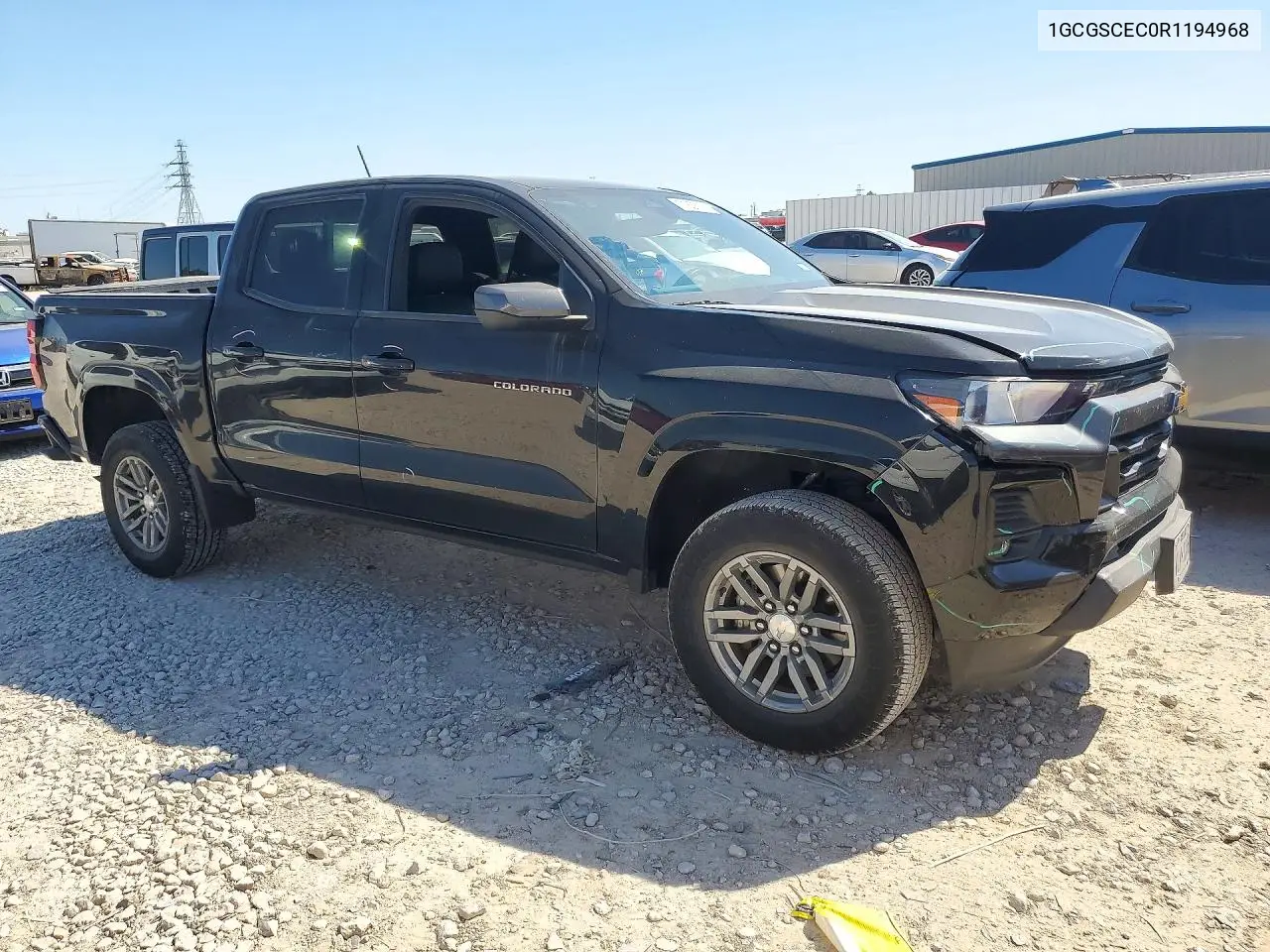 2024 CHEVROLET COLORADO VIN 1GCGSCEC0R1194968 — фото 4