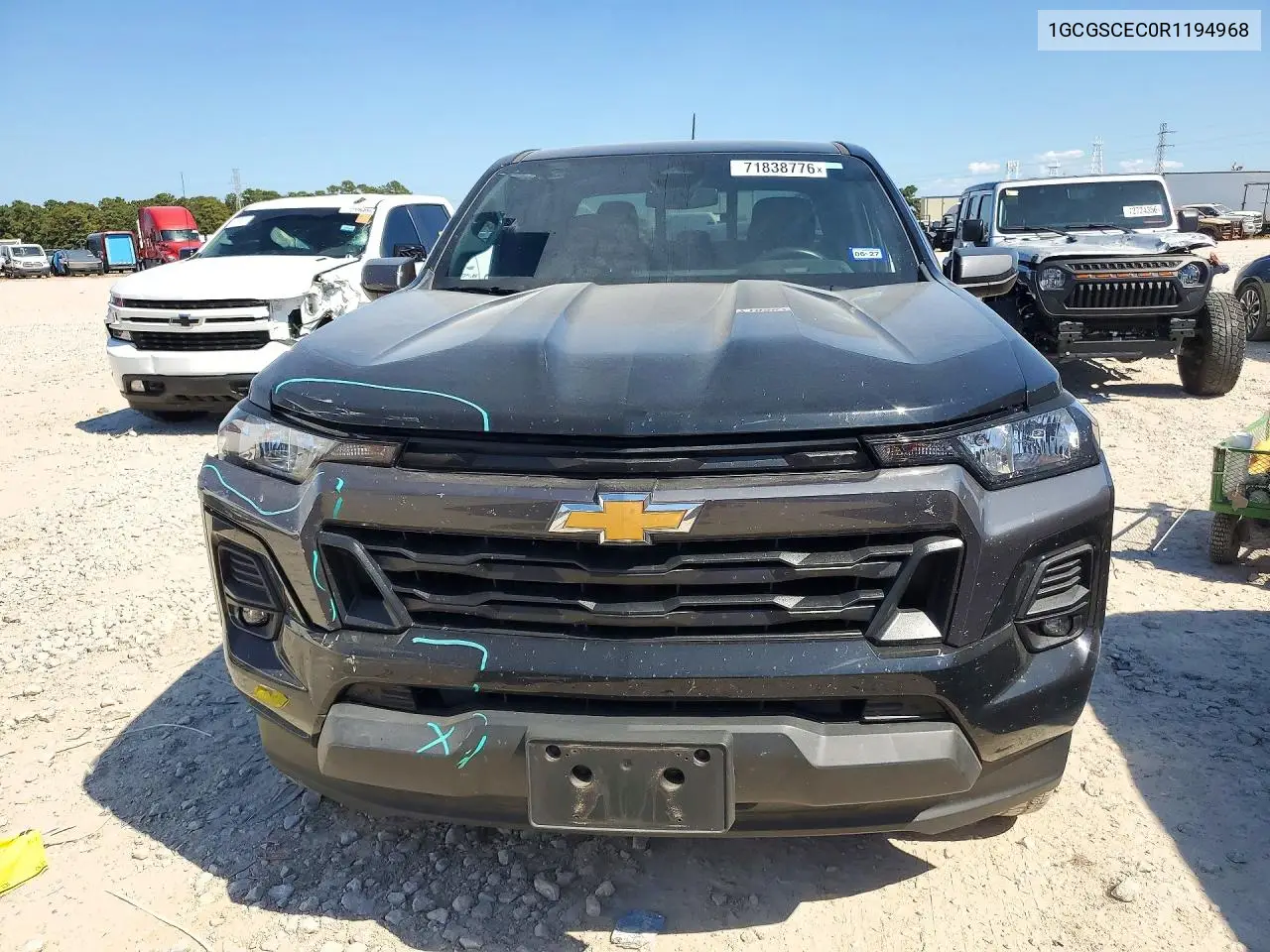 2024 CHEVROLET COLORADO VIN 1GCGSCEC0R1194968 — фото 5