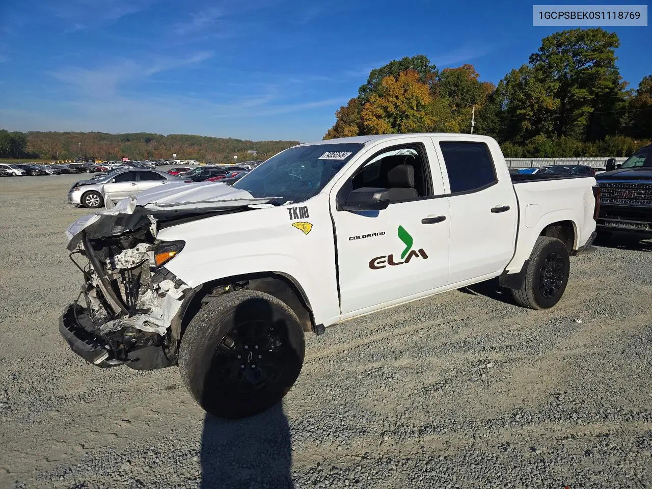 CHEVROLET COLORADO 2025, VIN 1GCPSBEK0S1118769
