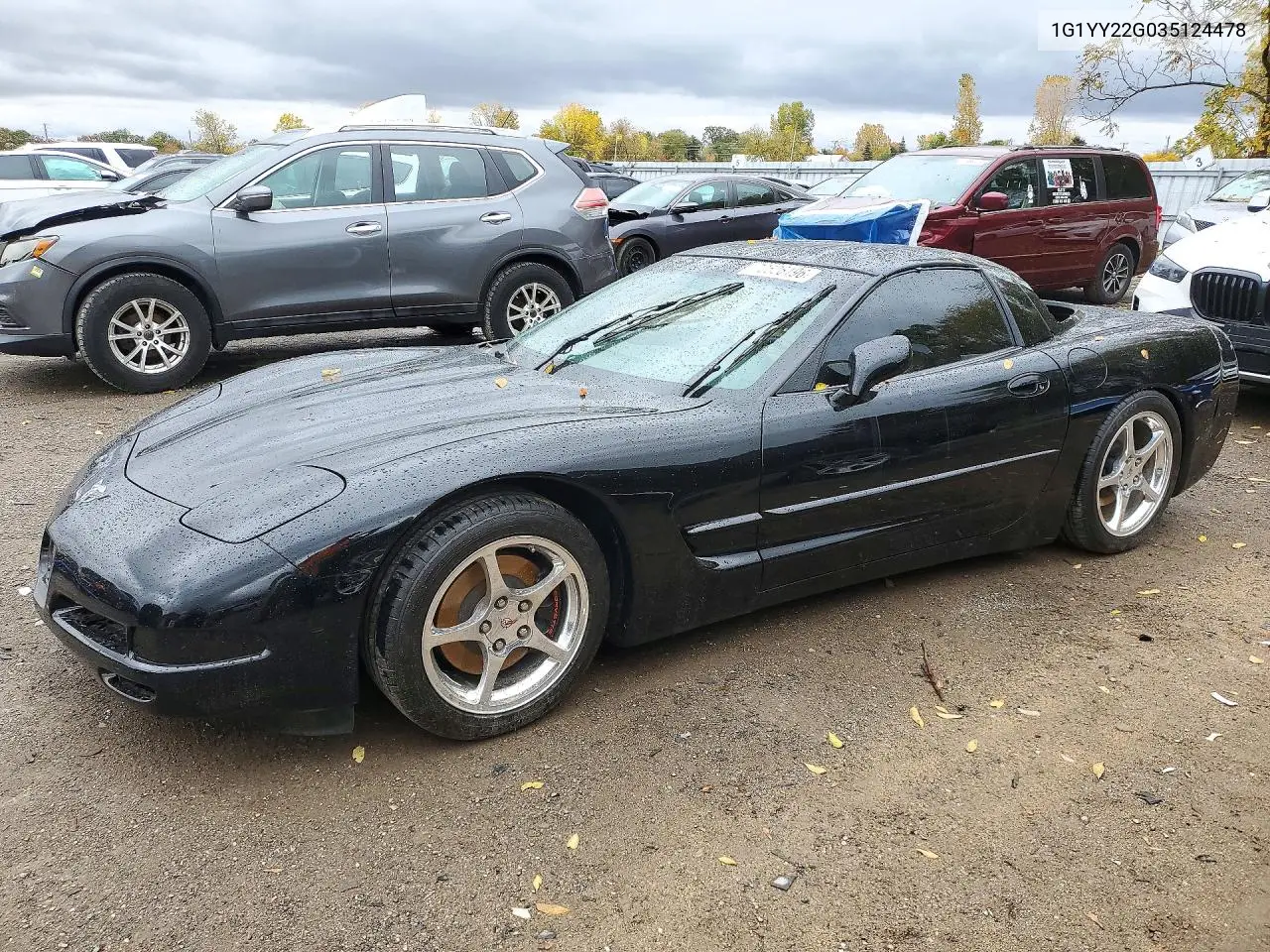 CHEVROLET CORVETTE 2003, VIN 1G1YY22G035124478