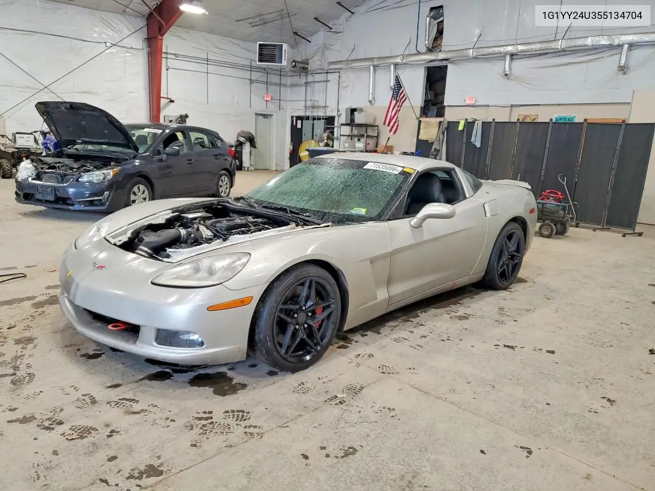CHEVROLET CORVETTE 2005, VIN 1G1YY24U355134704