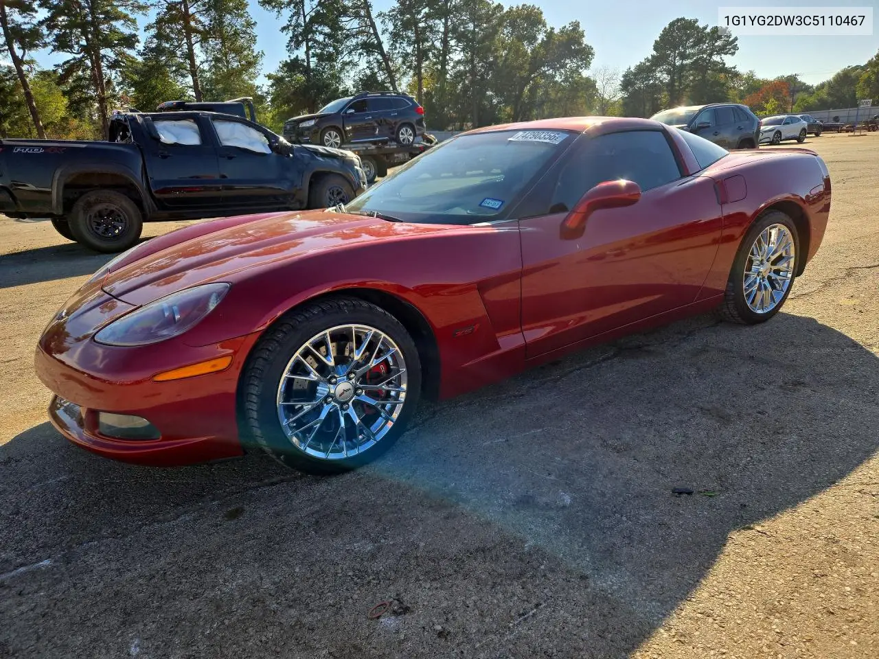 CHEVROLET CORVETTE 2012, VIN 1G1YG2DW3C5110467