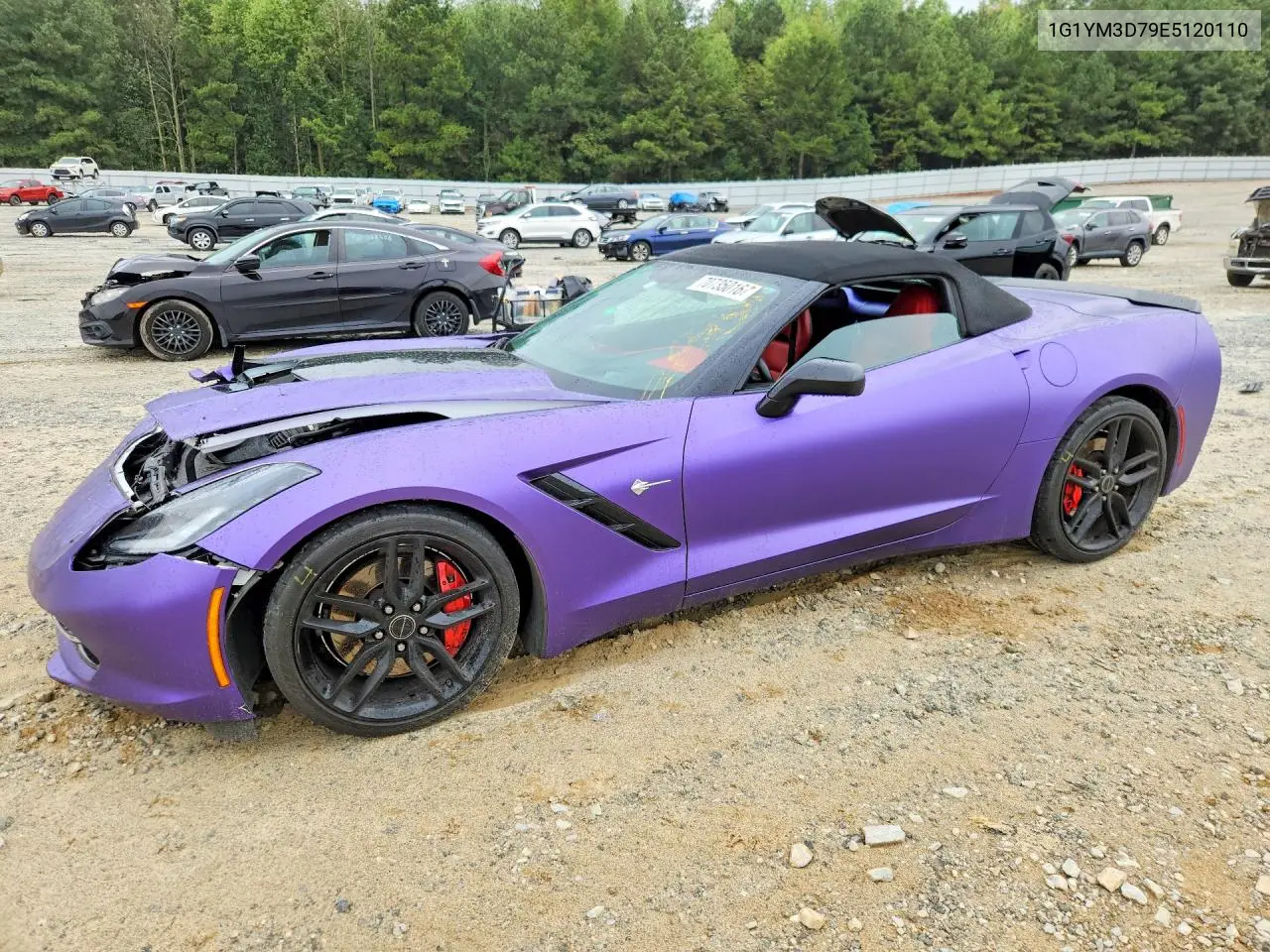 CHEVROLET CORVETTE 2014, VIN 1G1YM3D79E5120110