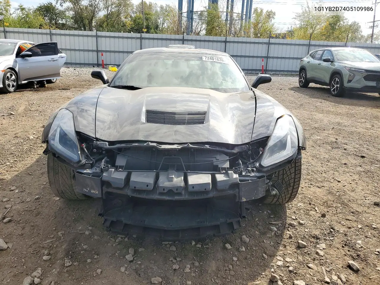 2016 CHEVROLET CORVETTE VIN 1G1YB2D74G5109986 — фото 5