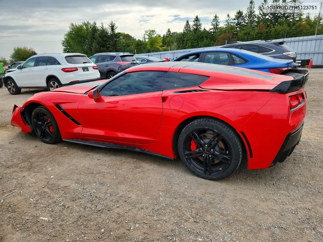 2017 CHEVROLET CORVETTE VIN 1G1YB2D71H5123751 — фото 2