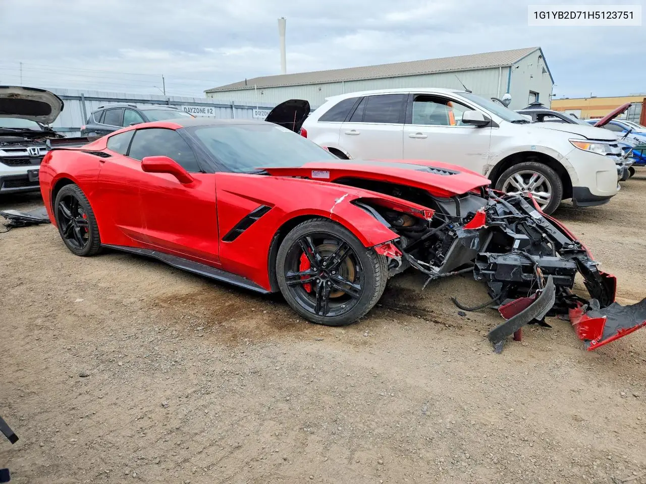2017 CHEVROLET CORVETTE VIN 1G1YB2D71H5123751 — фото 4