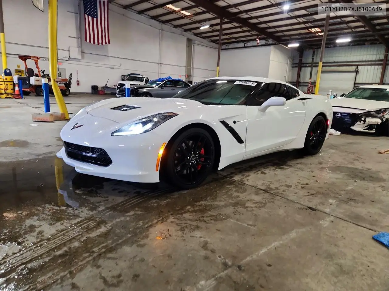 CHEVROLET CORVETTE 2018, VIN 1G1YH2D7XJ5100649