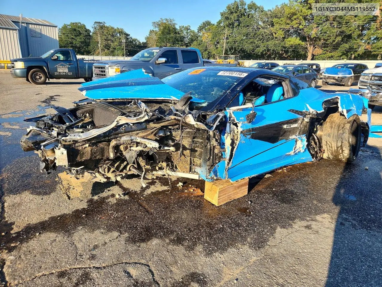 CHEVROLET CORVETTE 2021, VIN 1G1YC3D44M5119552