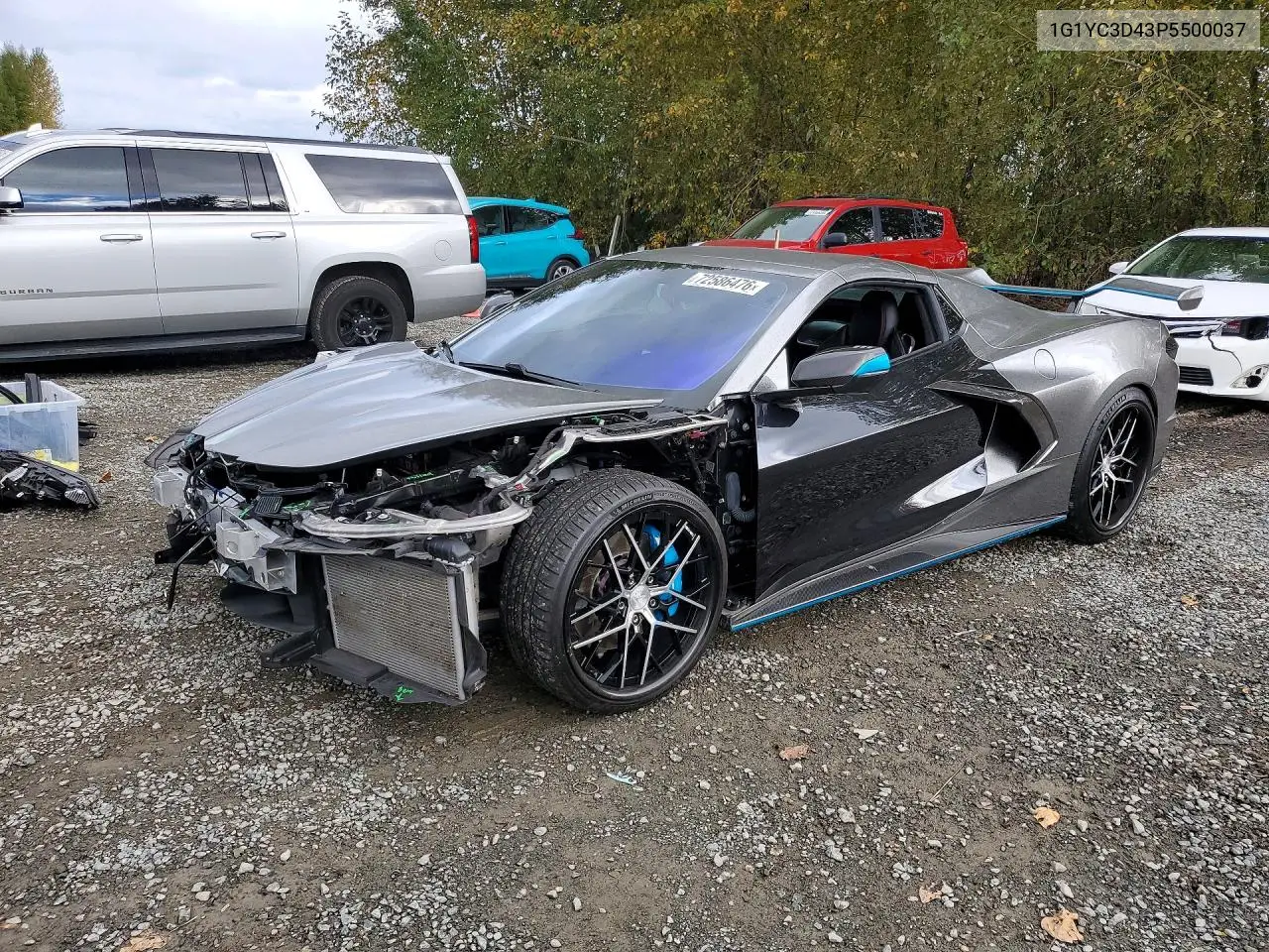 CHEVROLET CORVETTE 2023, VIN 1G1YC3D43P5500037