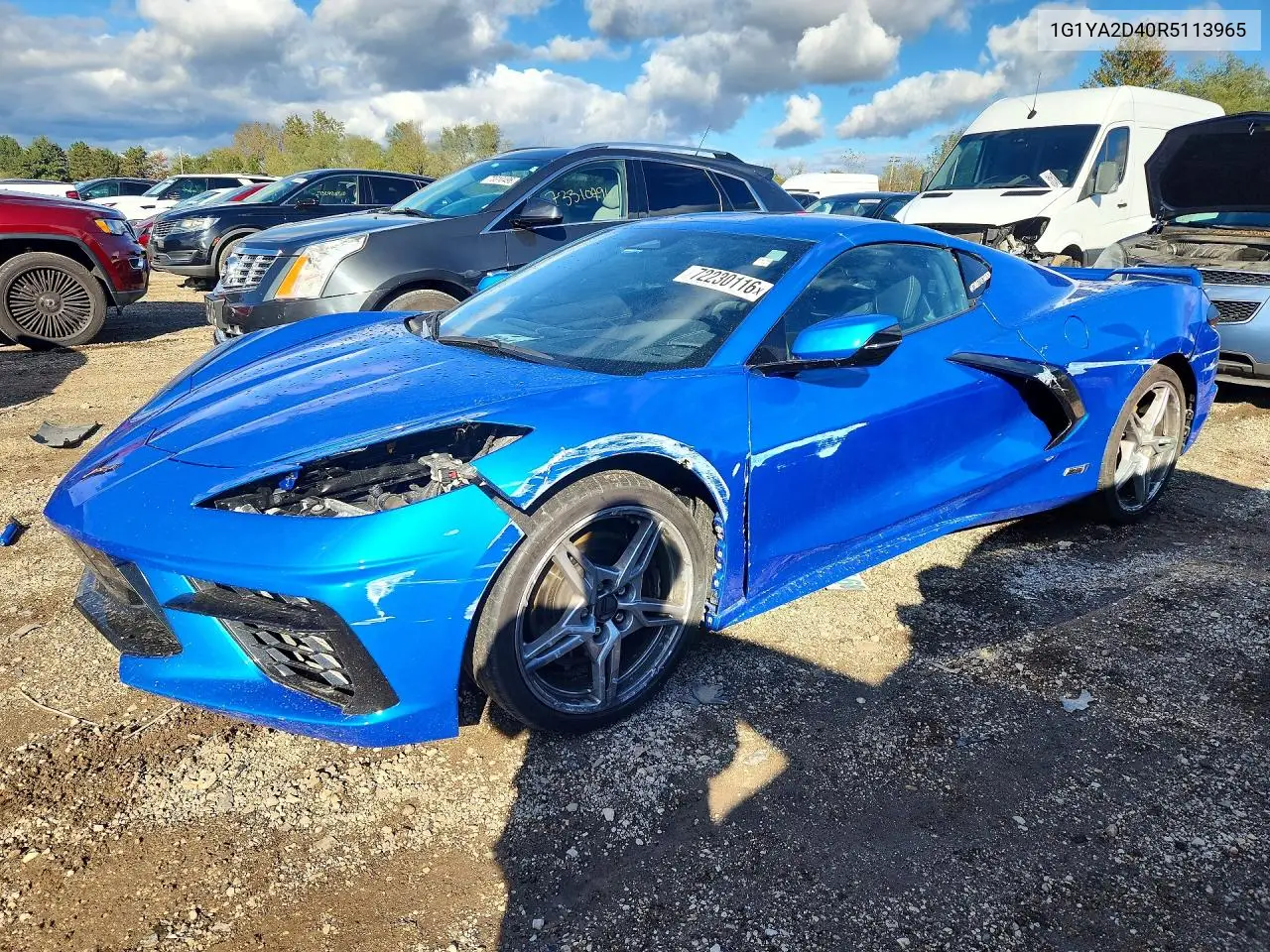 CHEVROLET CORVETTE 2024, VIN 1G1YA2D40R5113965