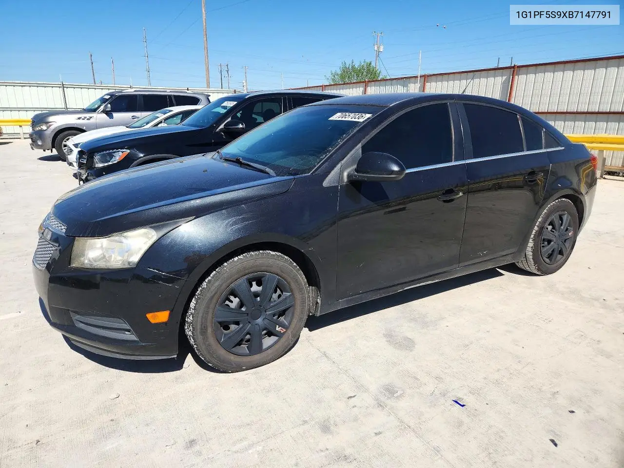 CHEVROLET CRUZE 2011, VIN 1G1PF5S9XB7147791