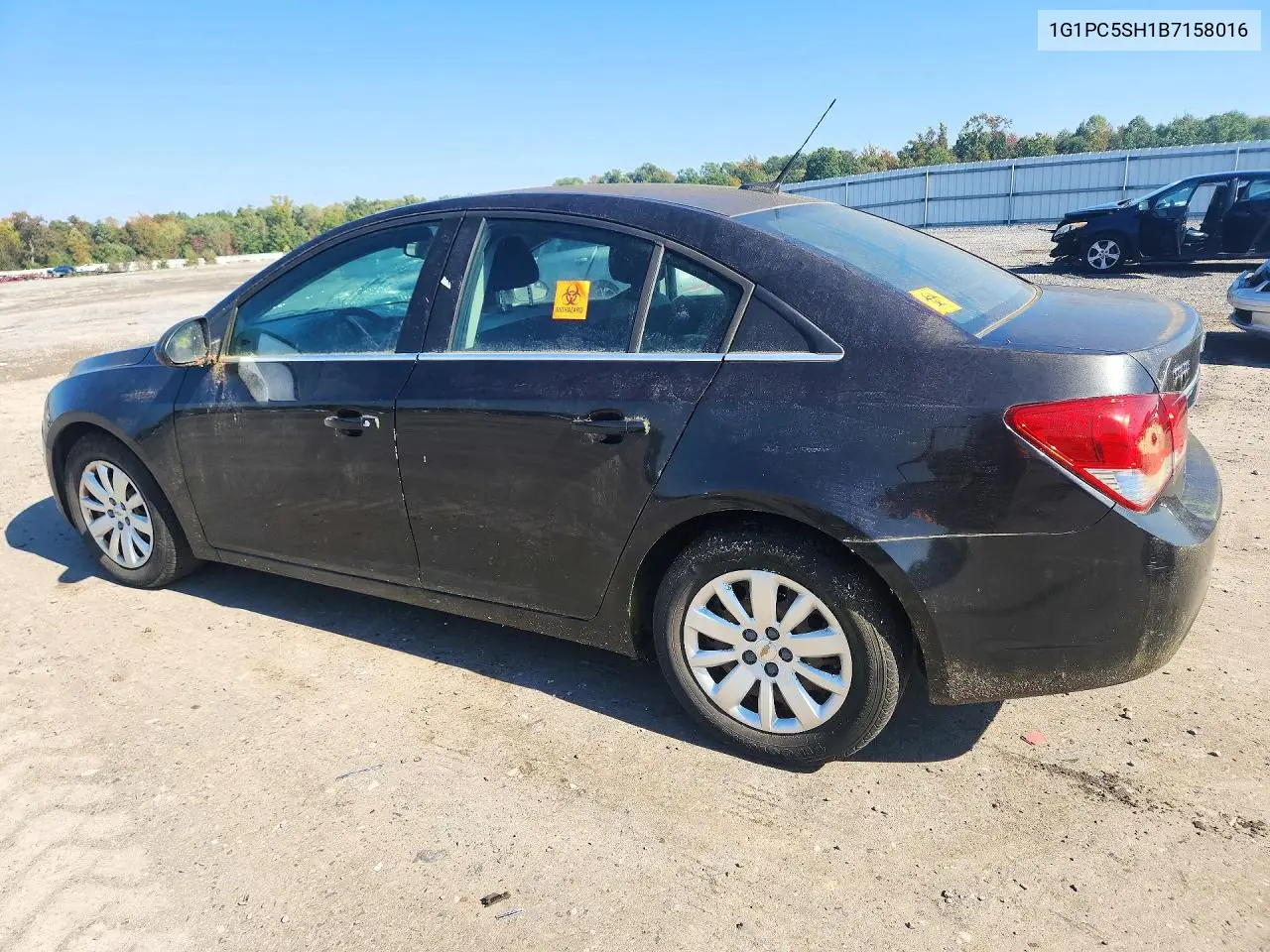 2011 CHEVROLET CRUZE VIN 1G1PC5SH1B7158016 — фото 2