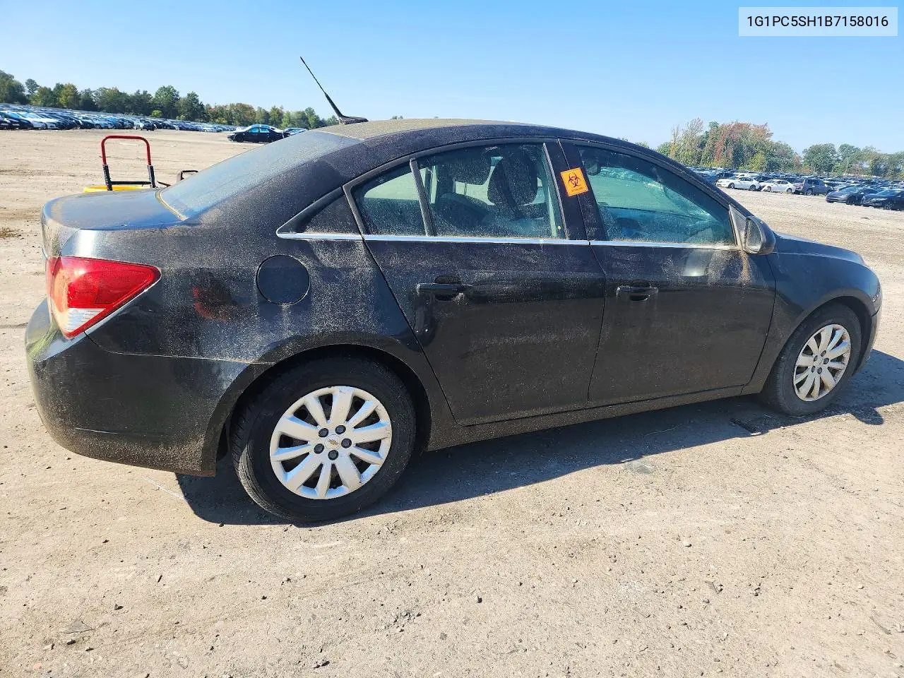 2011 CHEVROLET CRUZE VIN 1G1PC5SH1B7158016 — фото 3