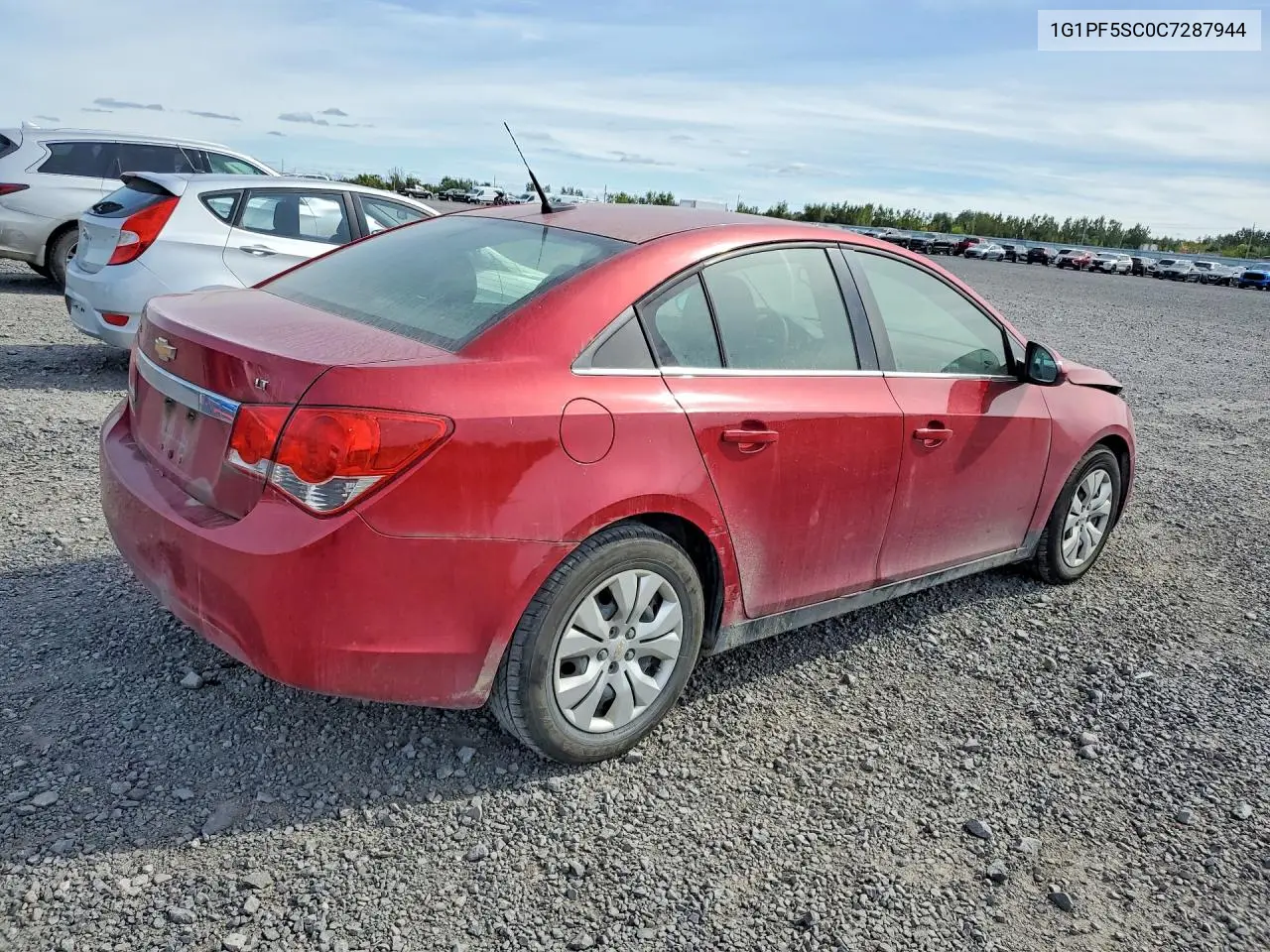 2012 CHEVROLET CRUZE VIN 1G1PF5SC0C7287944 — фото 3