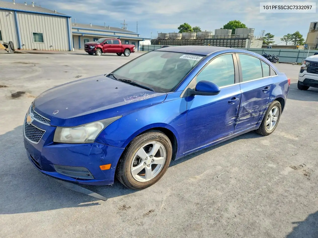 CHEVROLET CRUZE 2012, VIN 1G1PF5SC3C7332097
