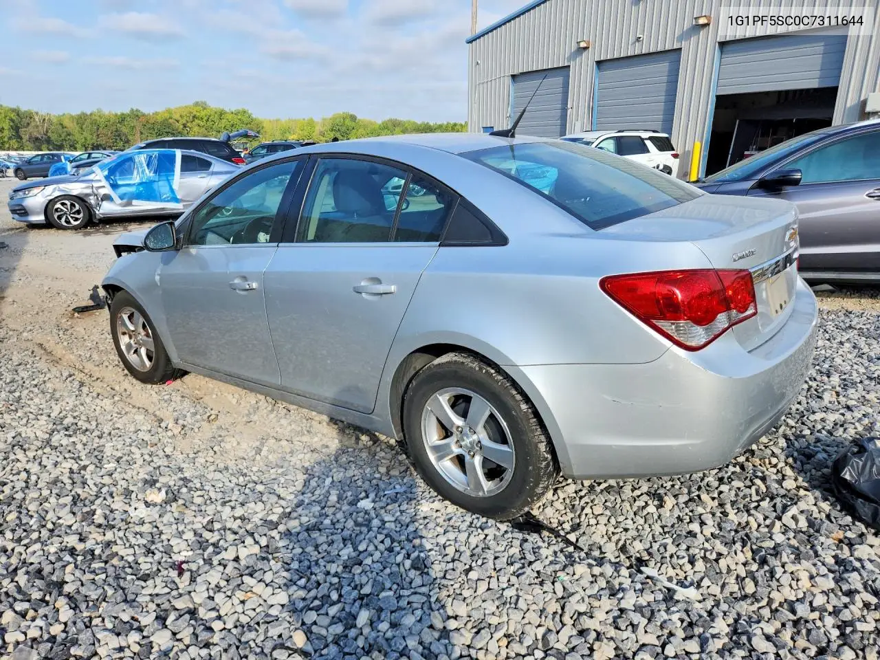2012 CHEVROLET CRUZE VIN 1G1PF5SC0C7311644 — фото 2