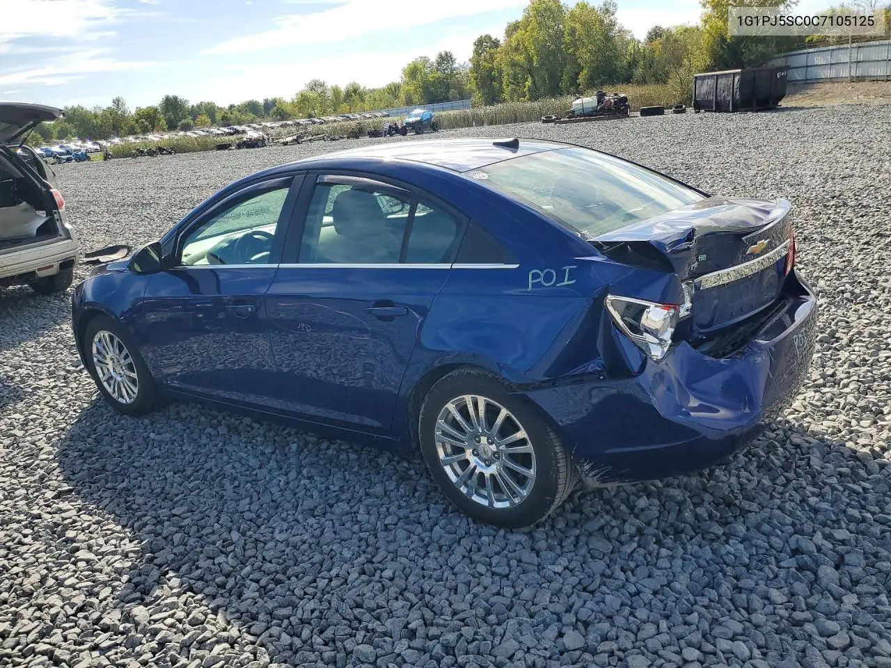 2012 CHEVROLET CRUZE VIN 1G1PJ5SC0C7105125 — фото 2