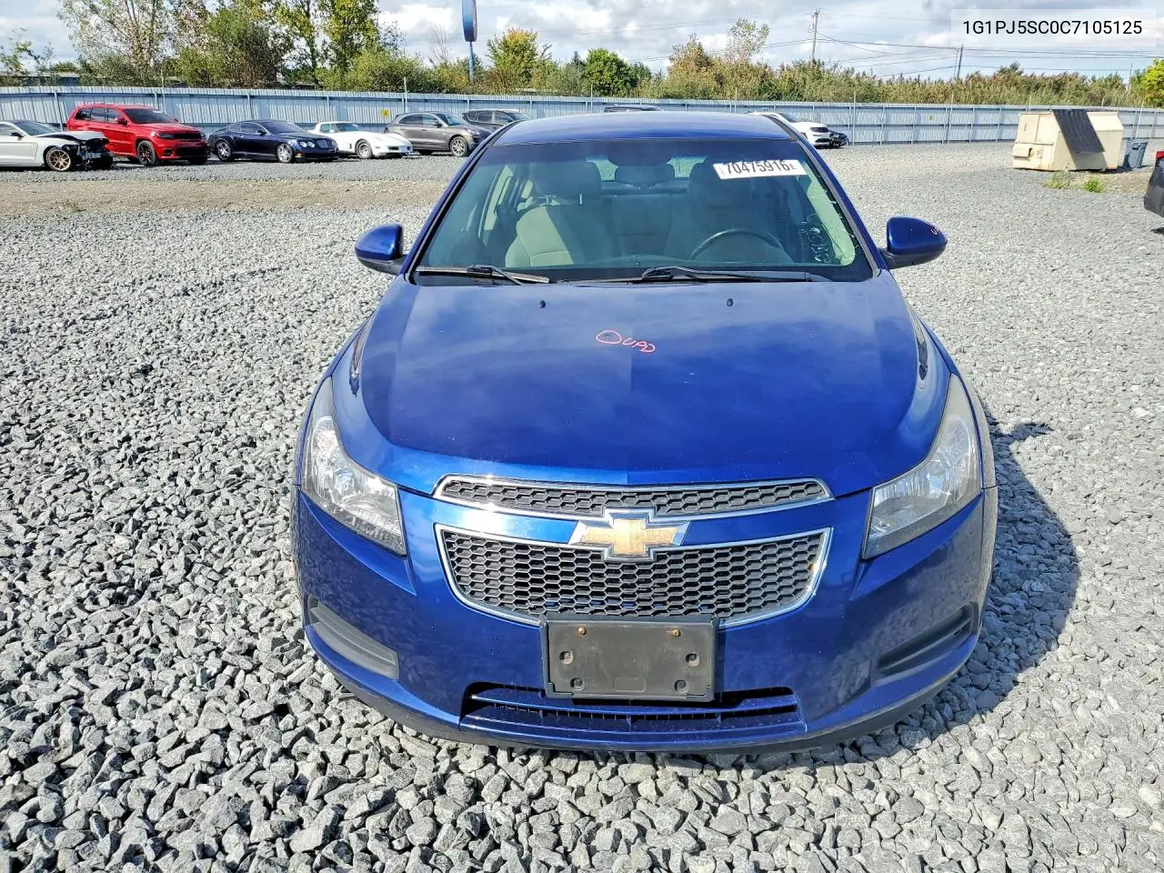 2012 CHEVROLET CRUZE VIN 1G1PJ5SC0C7105125 — фото 5