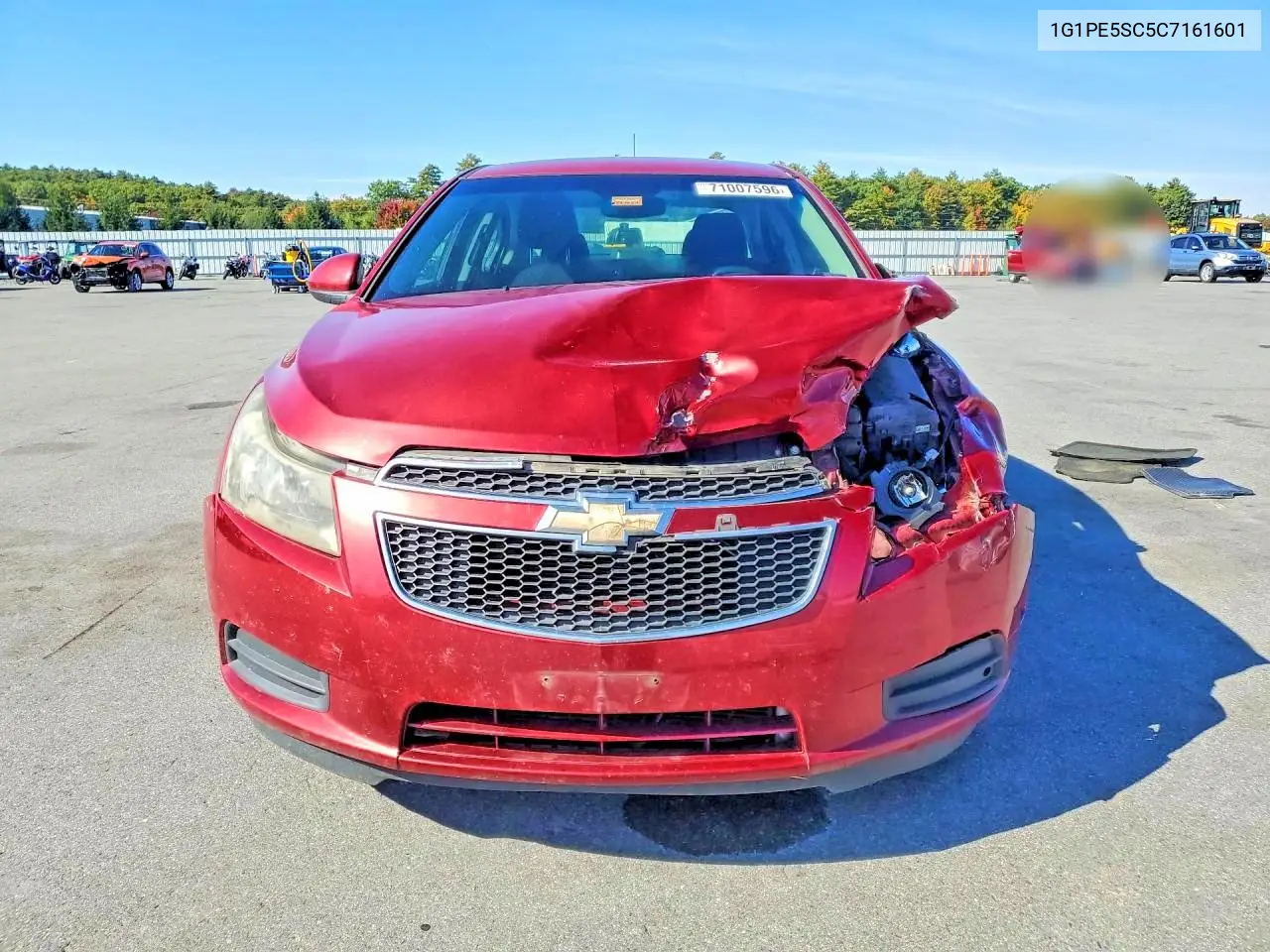 2012 CHEVROLET CRUZE VIN 1G1PE5SC5C7161601 — фото 5