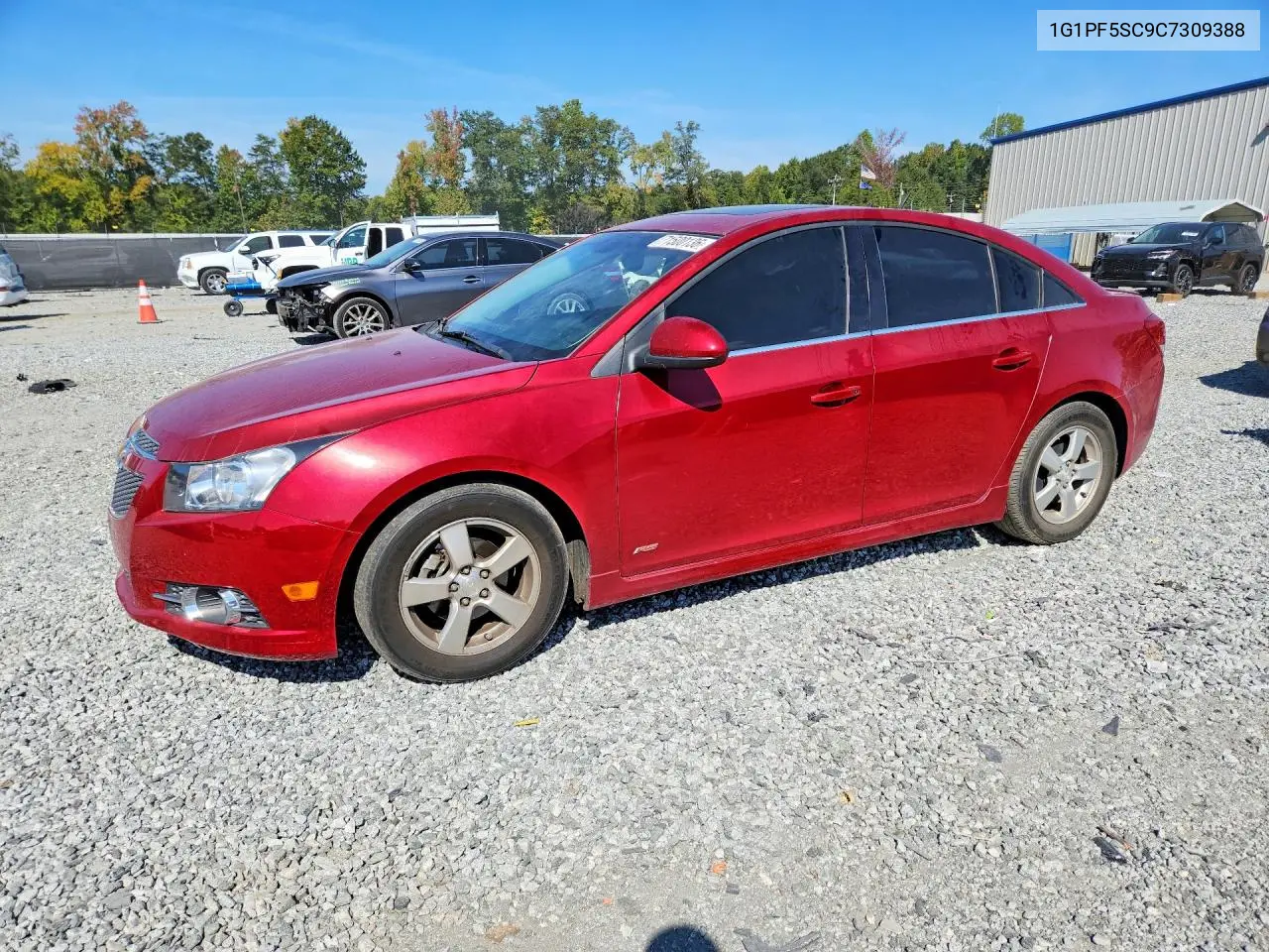 CHEVROLET CRUZE 2012, VIN 1G1PF5SC9C7309388