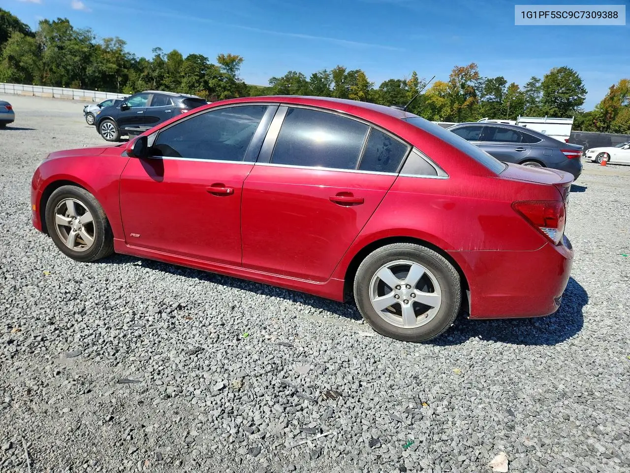 2012 CHEVROLET CRUZE VIN 1G1PF5SC9C7309388 — фото 2