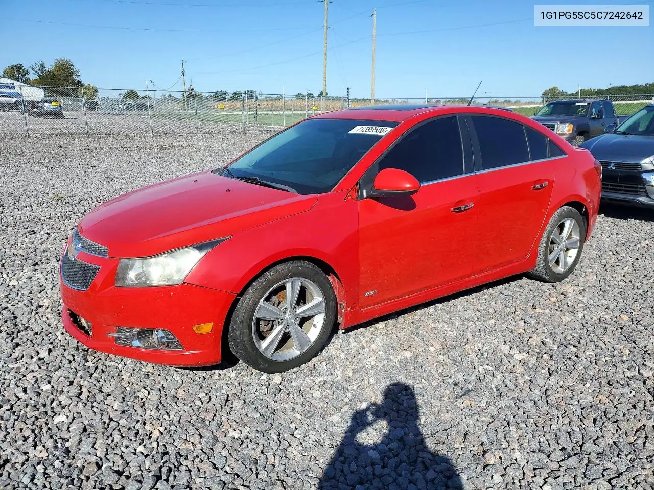 CHEVROLET CRUZE 2012, VIN 1G1PG5SC5C7242642