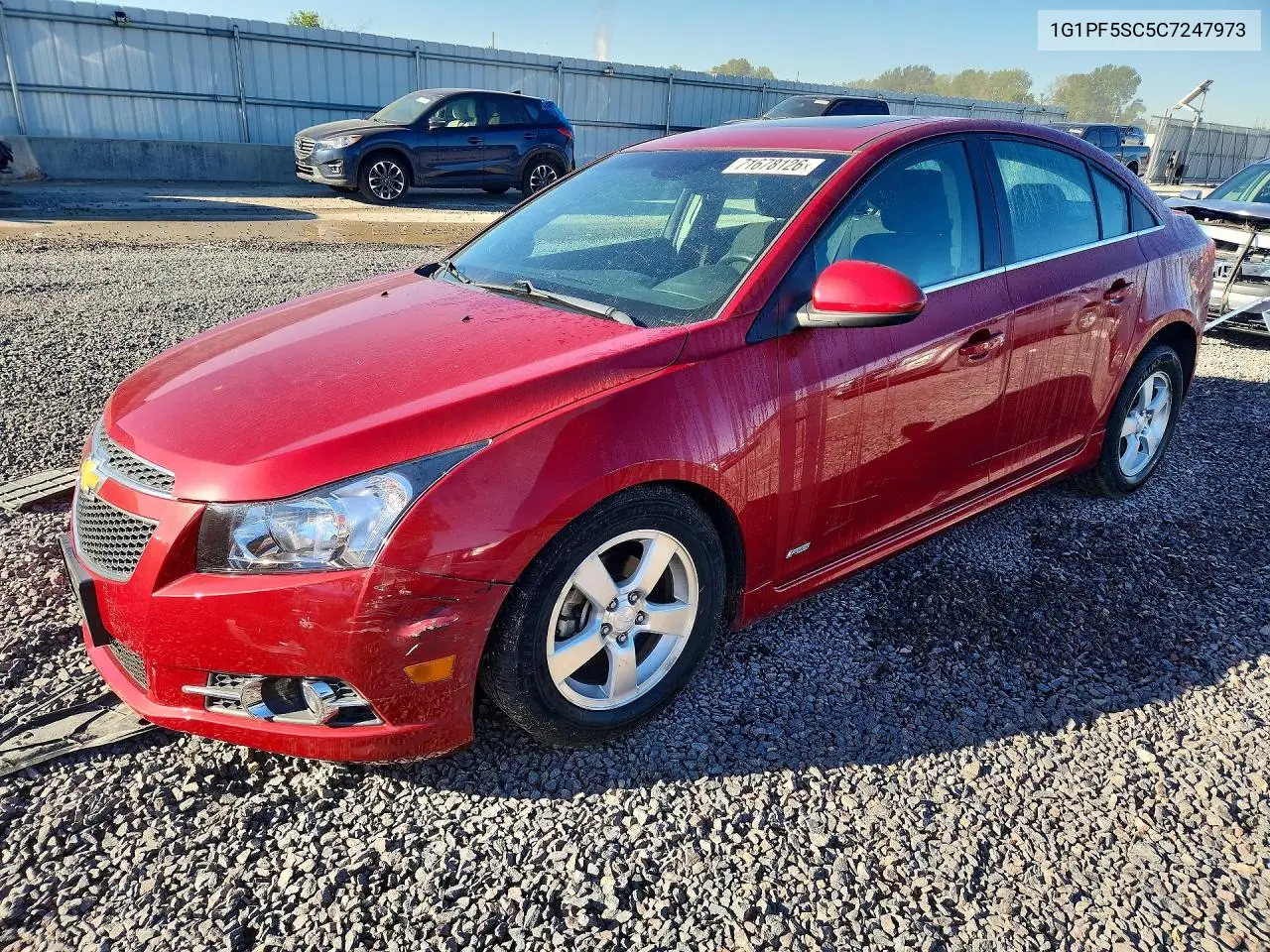 CHEVROLET CRUZE 2012, VIN 1G1PF5SC5C7247973