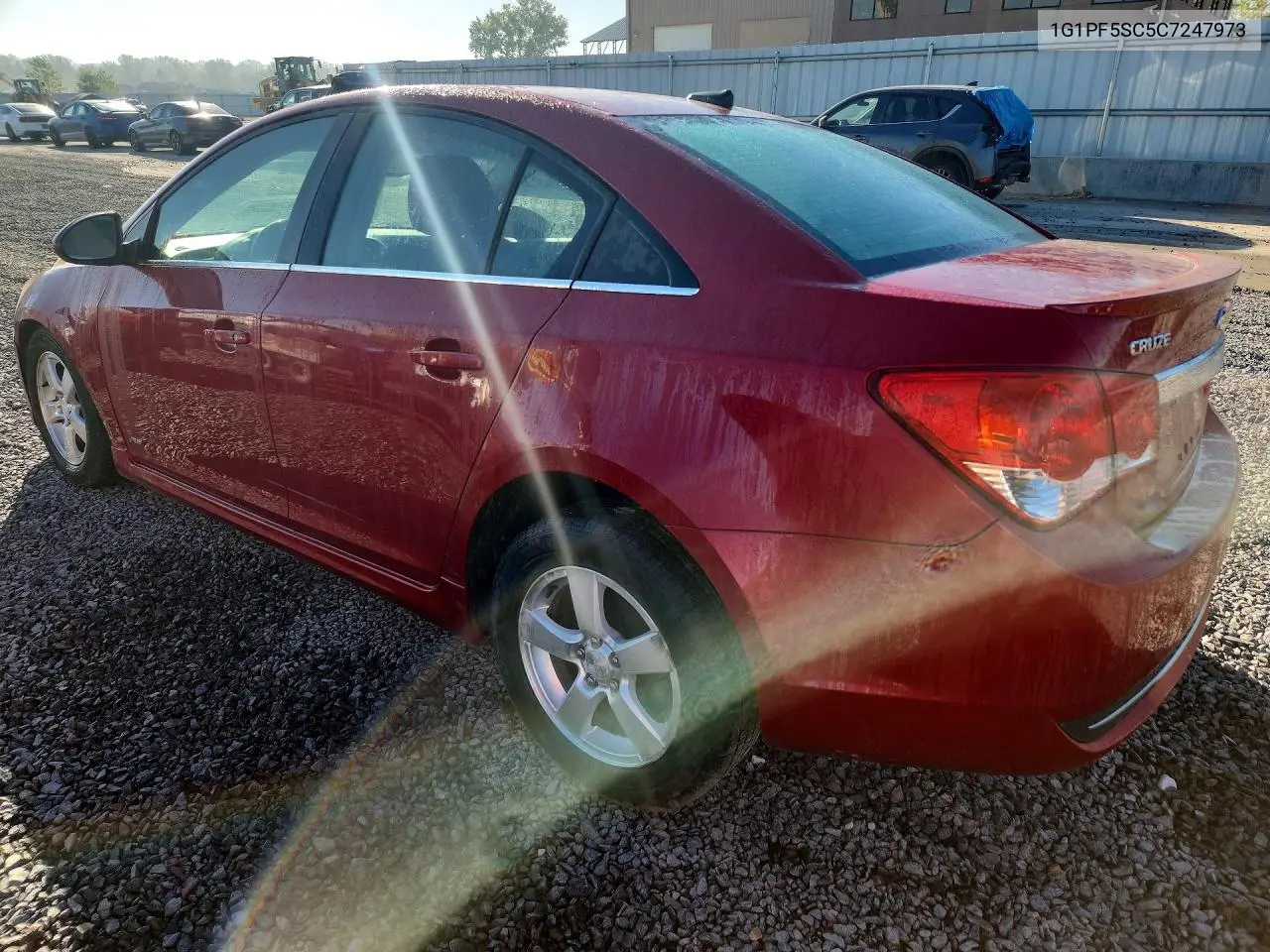 2012 CHEVROLET CRUZE VIN 1G1PF5SC5C7247973 — фото 2