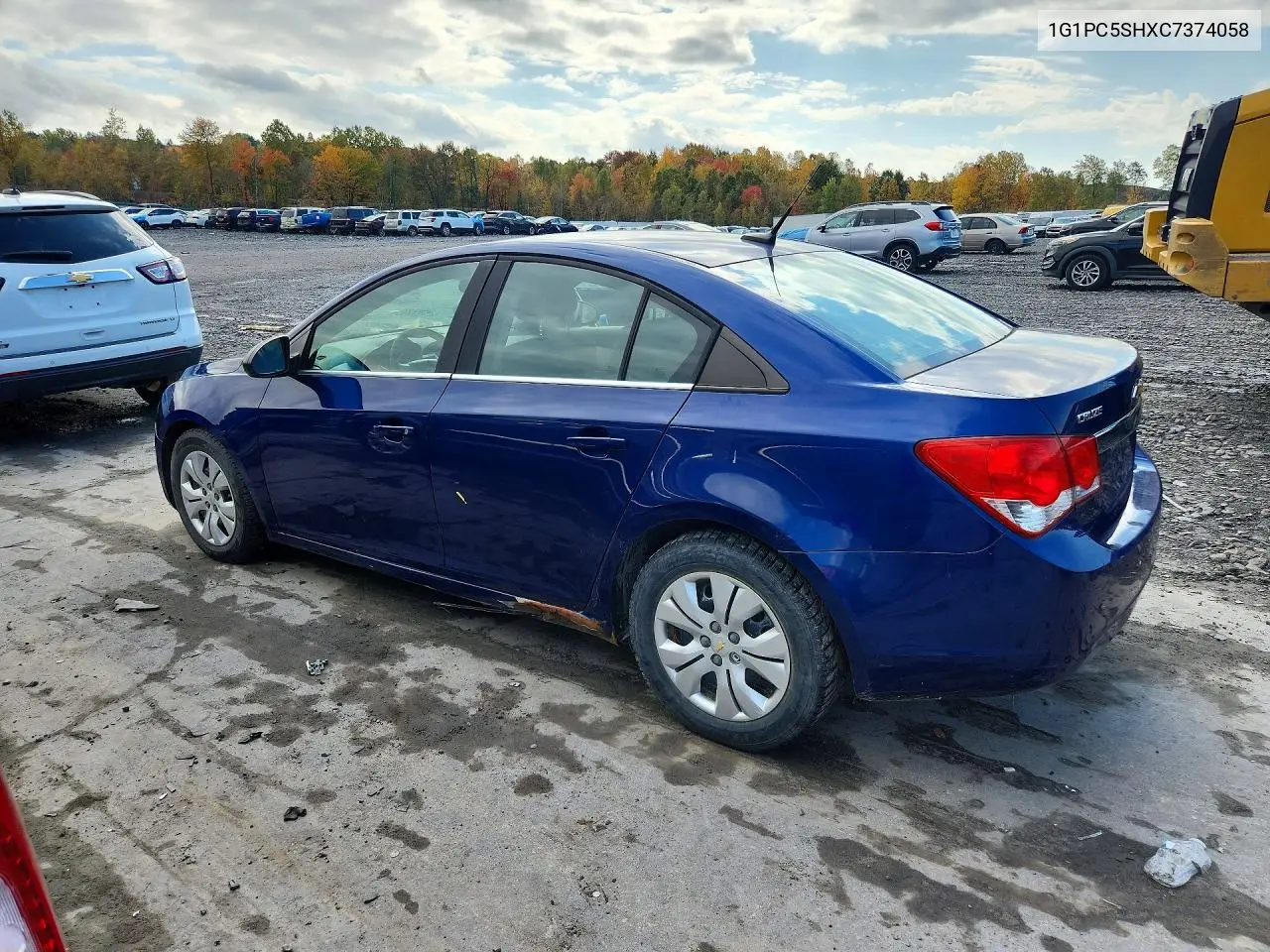 2012 CHEVROLET CRUZE VIN 1G1PC5SHXC7374058 — фото 2