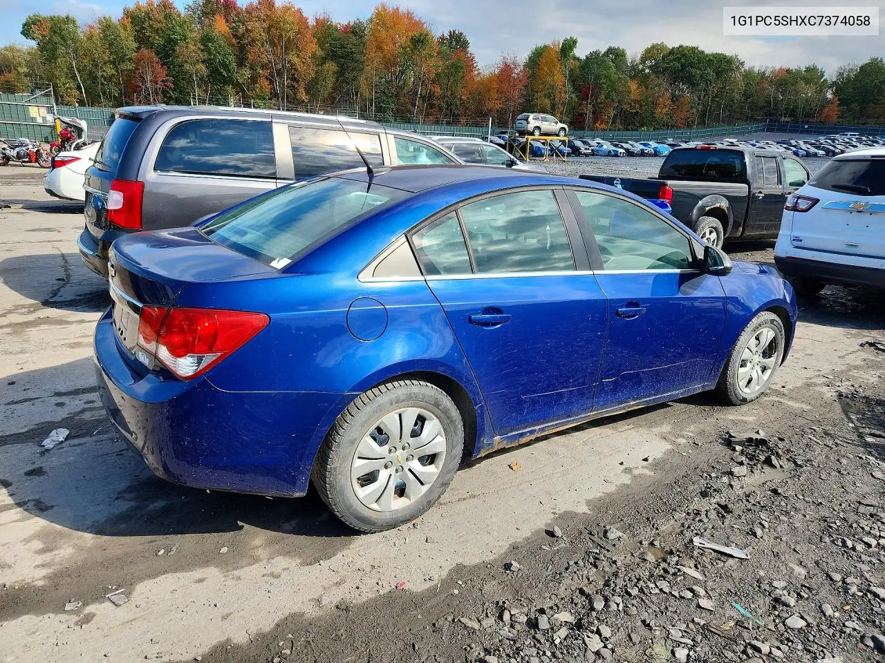 2012 CHEVROLET CRUZE VIN 1G1PC5SHXC7374058 — фото 3